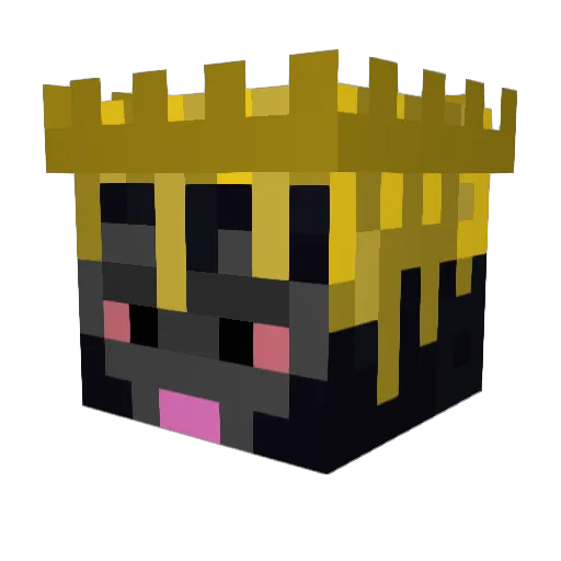 crackfarm666 Minecraft avatar head, 3D render