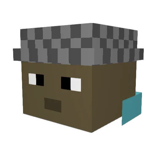 crackhead24 Minecraft avatar head, 3D render