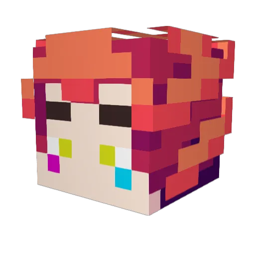 crackills7093 Minecraft avatar head, 3D render