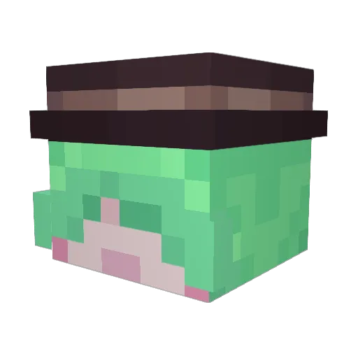 crackingnoises Minecraft avatar head, 3D render