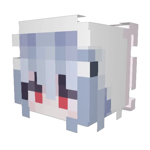 crackontrack Minecraft avatar head, 3D render