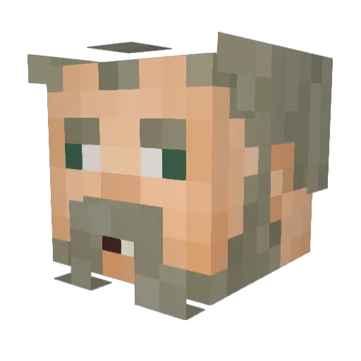 crackuser102 Minecraft avatar head, 3D render