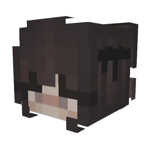 crackwhree Minecraft avatar head, 3D render