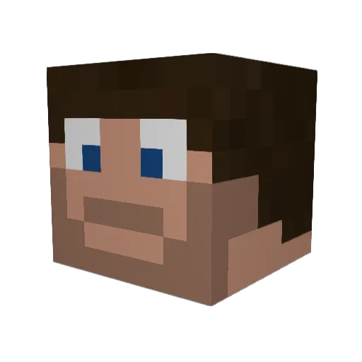 cradleybooper Minecraft avatar head, 3D render