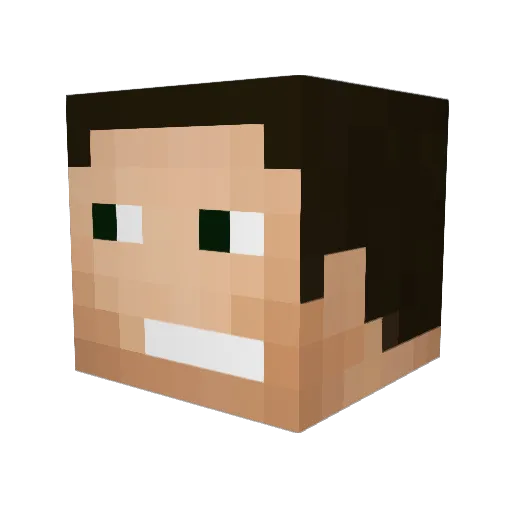 craft3333 Minecraft avatar head, 3D render