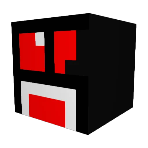 craft3r_02_ Minecraft avatar head, 3D render