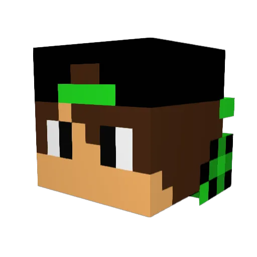 craftapplepie Minecraft avatar head, 3D render