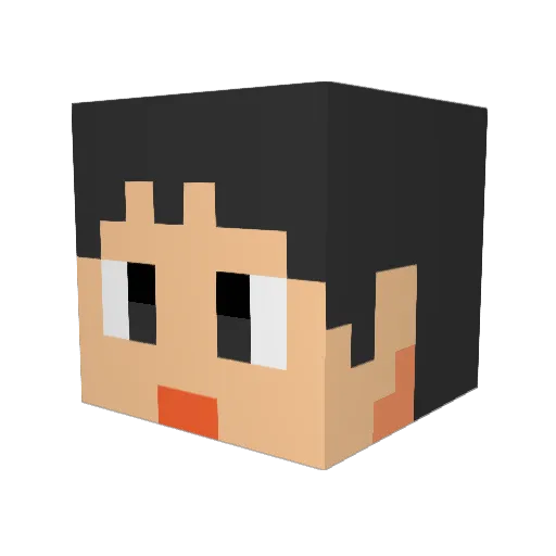 craftbonse Minecraft avatar head, 3D render