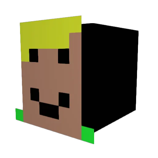 craftemit Minecraft avatar head, 3D render