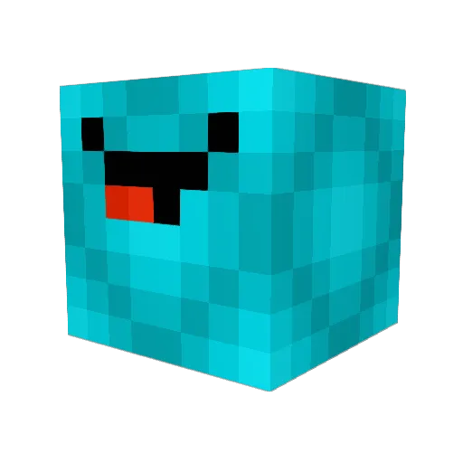 crafter0002 Minecraft avatar head, 3D render