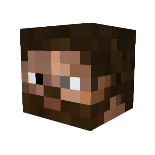 crafter253 Minecraft avatar head, 3D render