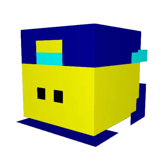 crafter2805 Minecraft avatar head, 3D render