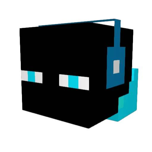 crafter4707 Minecraft avatar head, 3D render