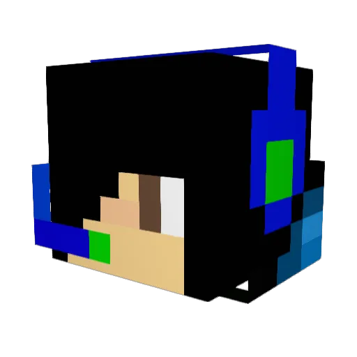 craftercj12 Minecraft avatar head, 3D render