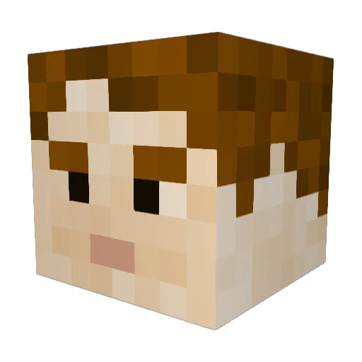 craftgod69420 Minecraft avatar head, 3D render