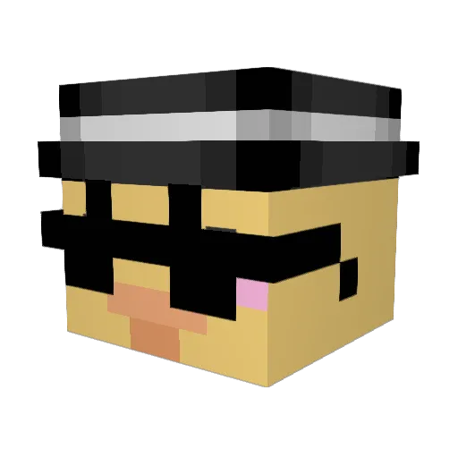 craftgod735 Minecraft avatar head, 3D render
