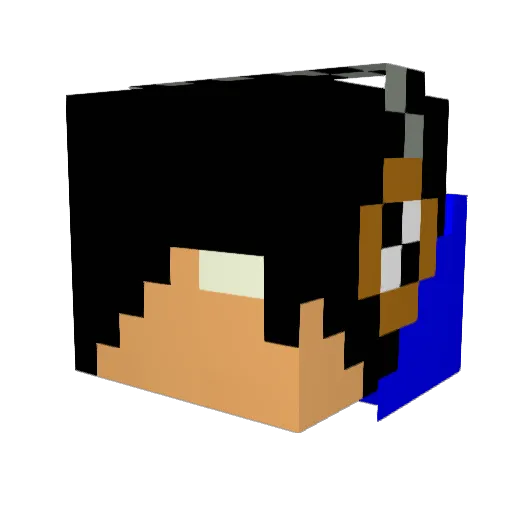 crafting_frak Minecraft avatar head, 3D render