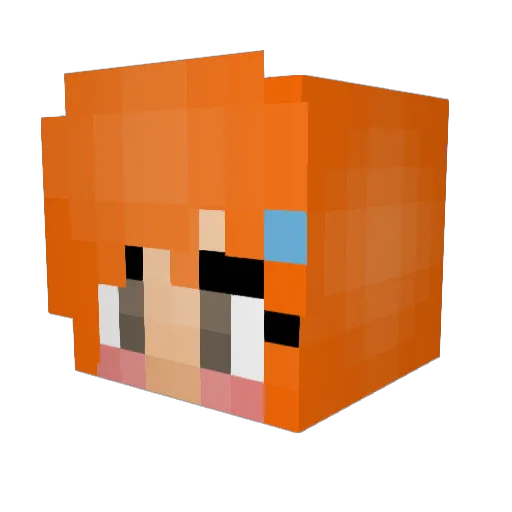 craftingcrave Minecraft avatar head, 3D render