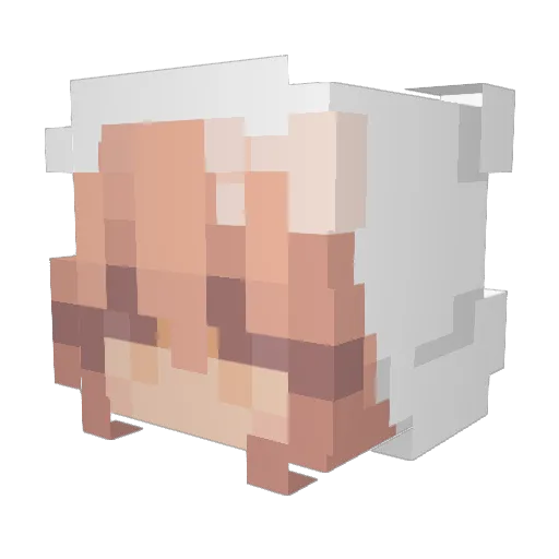 craftingkassidy Minecraft avatar head, 3D render