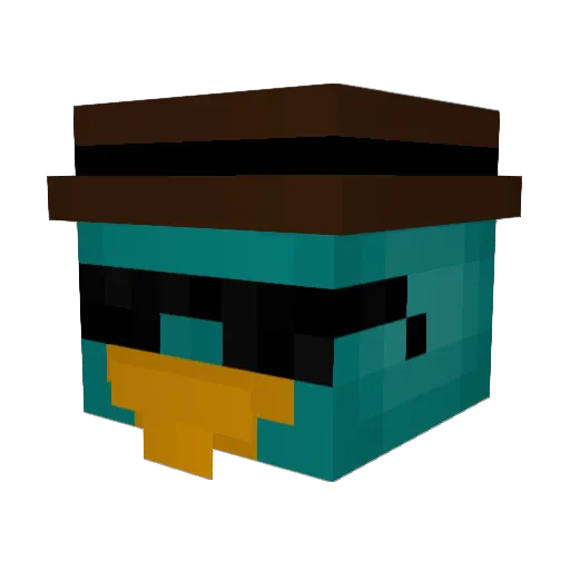 craftingofme Minecraft avatar head, 3D render