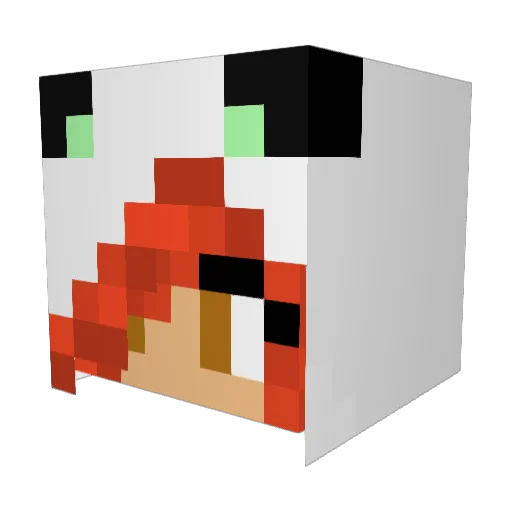 craftingpanda28 Minecraft avatar head, 3D render