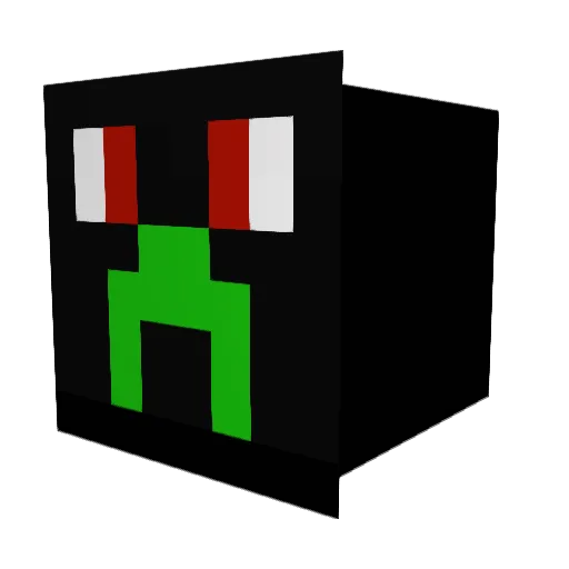 craftingpc Minecraft avatar head, 3D render