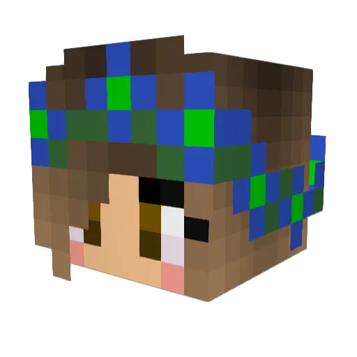 craftingzebra5 Minecraft avatar head, 3D render