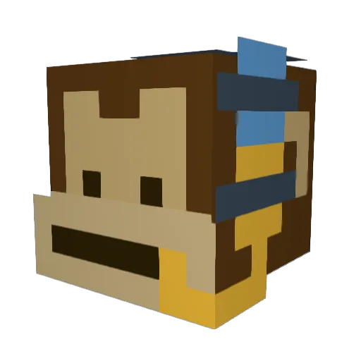 craftkingrules Minecraft avatar head, 3D render
