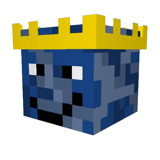 craftluis Minecraft avatar head, 3D render