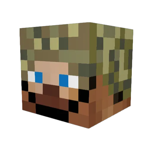 craftman2018 Minecraft avatar head, 3D render