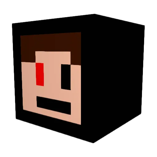 craftpplayz Minecraft avatar head, 3D render
