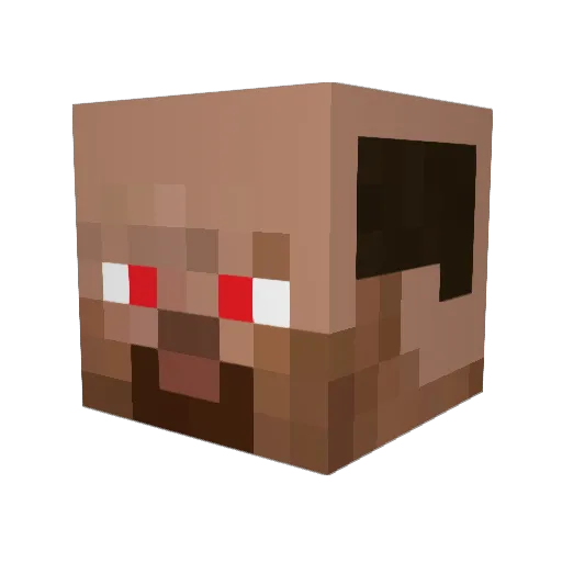 craftsteeze Minecraft avatar head, 3D render