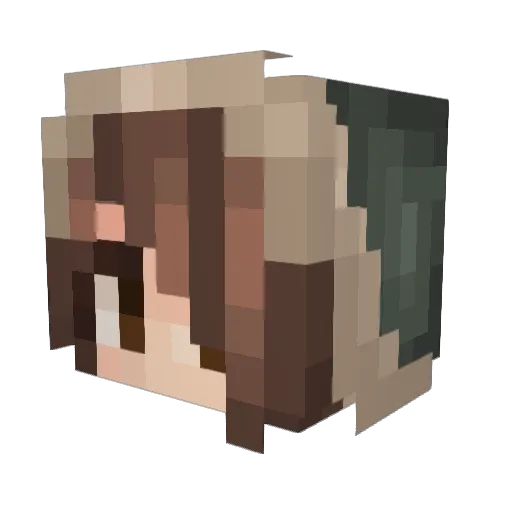 craftygirl2k Minecraft avatar head, 3D render