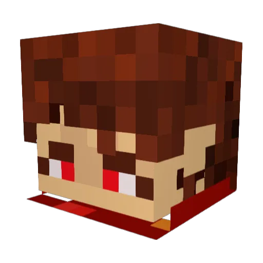 craftymaisey Minecraft avatar head, 3D render
