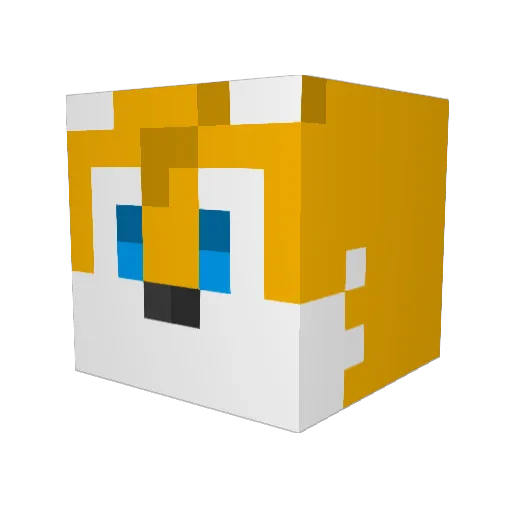 craftymandy Minecraft avatar head, 3D render