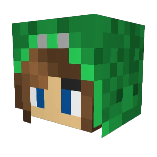 craftymine4 Minecraft avatar head, 3D render