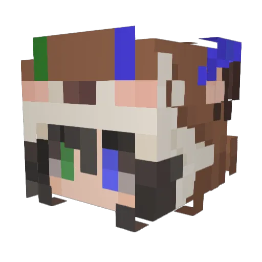 craftyoyo Minecraft avatar head, 3D render