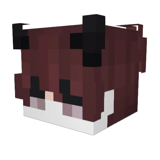 crafxav Minecraft avatar head, 3D render