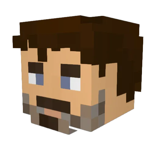 craigler Minecraft avatar head, 3D render
