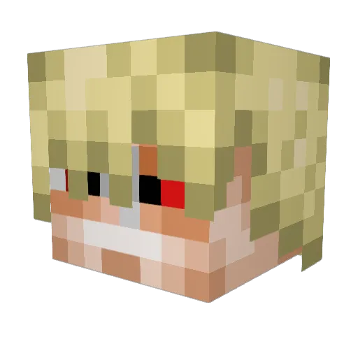 craigwyatt Minecraft avatar head, 3D render