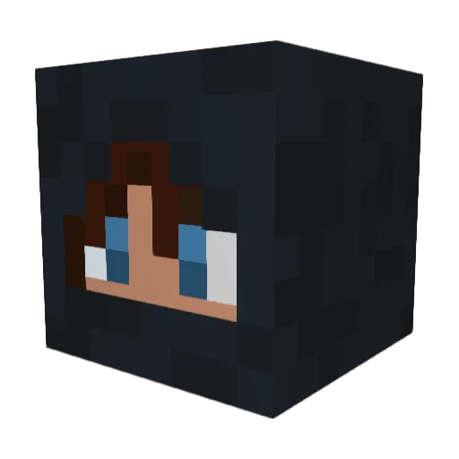 crain Minecraft avatar head, 3D render