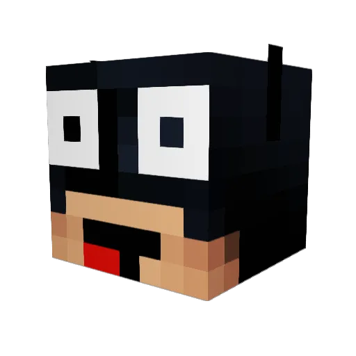 craizee_zombie Minecraft avatar head, 3D render