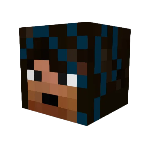 craizzy Minecraft avatar head, 3D render