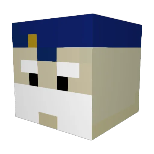 craizzyb Minecraft avatar head, 3D render