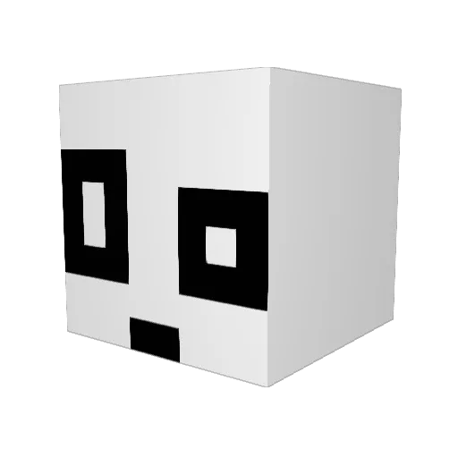 crakt_up Minecraft avatar head, 3D render