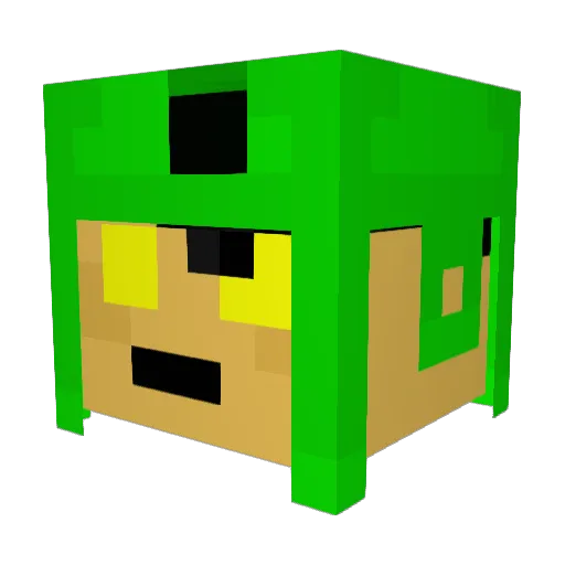 crallis Minecraft avatar head, 3D render