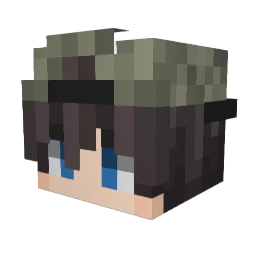 craloz Minecraft avatar head, 3D render