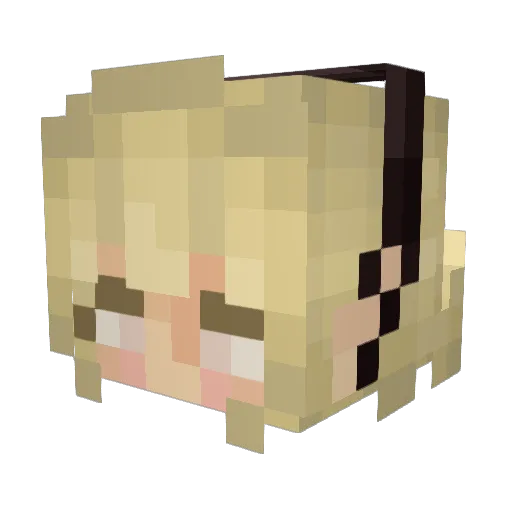 craly Minecraft avatar head, 3D render