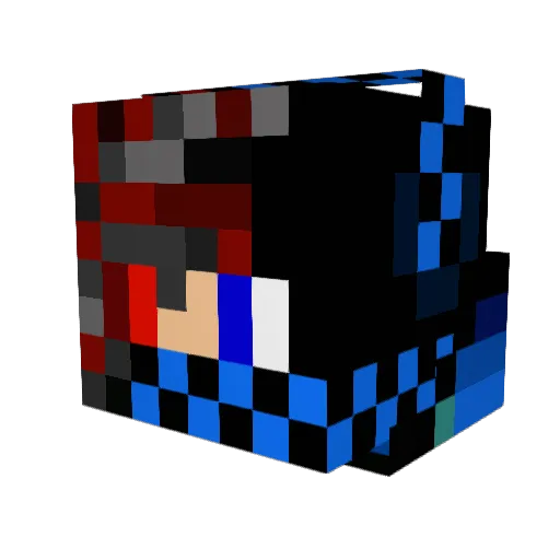 cram09 Minecraft avatar head, 3D render