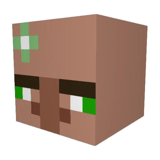cranberry__12 Minecraft avatar head, 3D render